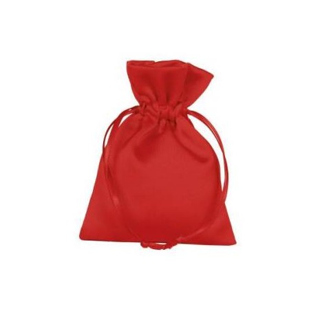 SACCHETTO  ELEGANCE MATT SATIN 9x12cm RED 10pz