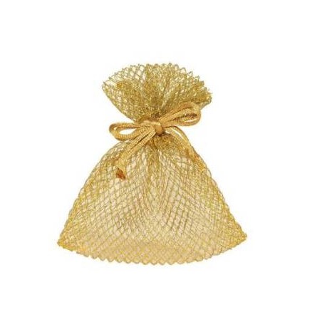SACCHETTI RHOMBUS 9x12cm GOLD 10pz