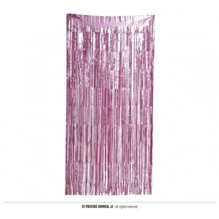 TENDA OPACA ROSA METAL 100x200cm