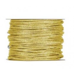NASTRO CORDONCINO STROPICCIATO mm3x50mt GOLD