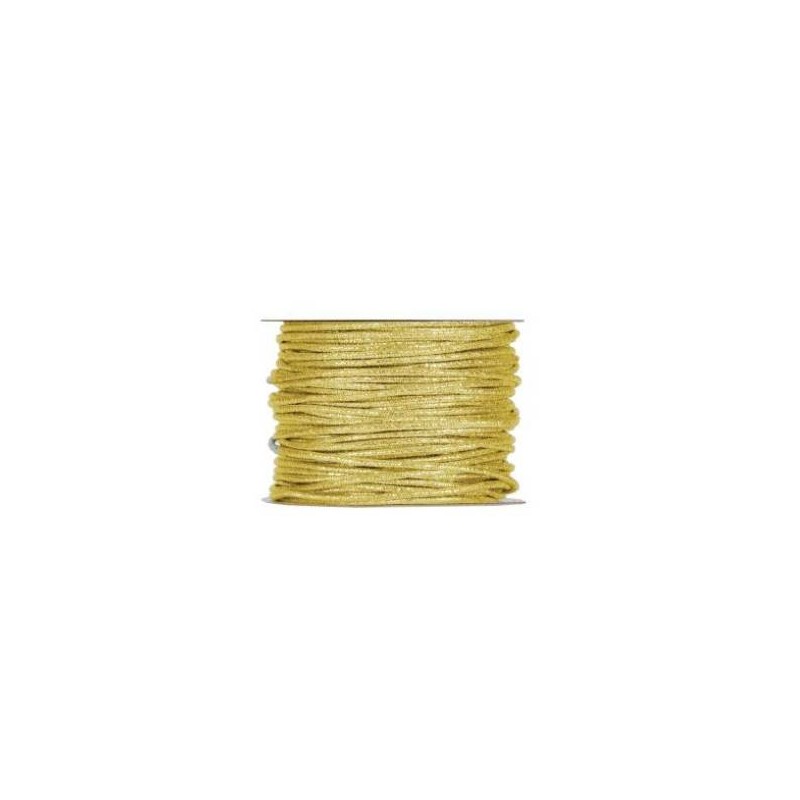 NASTRO CORDONCINO STROPICCIATO mm3x50mt GOLD