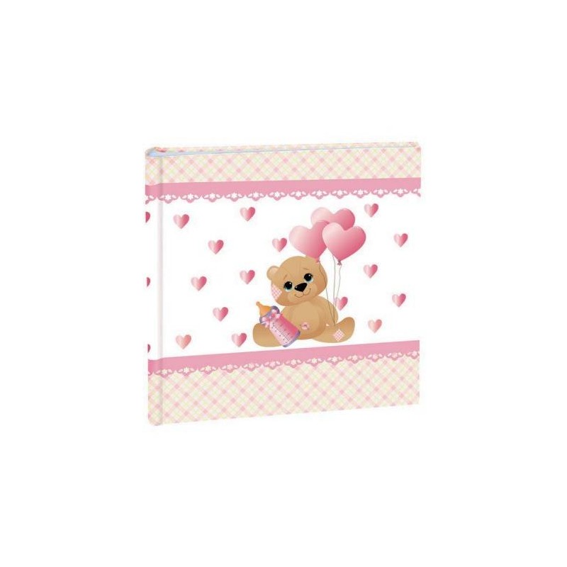 ALBUM FOTO NASCITA 29x29cm 20fg PERGAMENA C/VELINA 17229