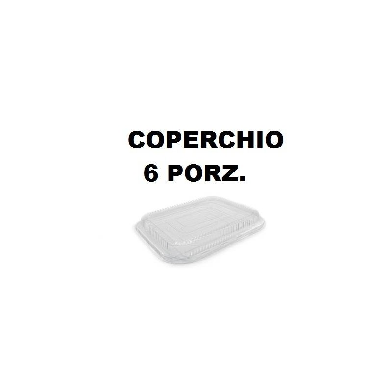 COPERCHIO TEGLIA READY 6 PORZIONI TRASPARENTE 2 PEZZI