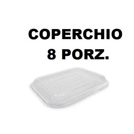COPERCHIO TEGLIA READY 8 PORZIONI TRASPARENTE 2 PEZZI