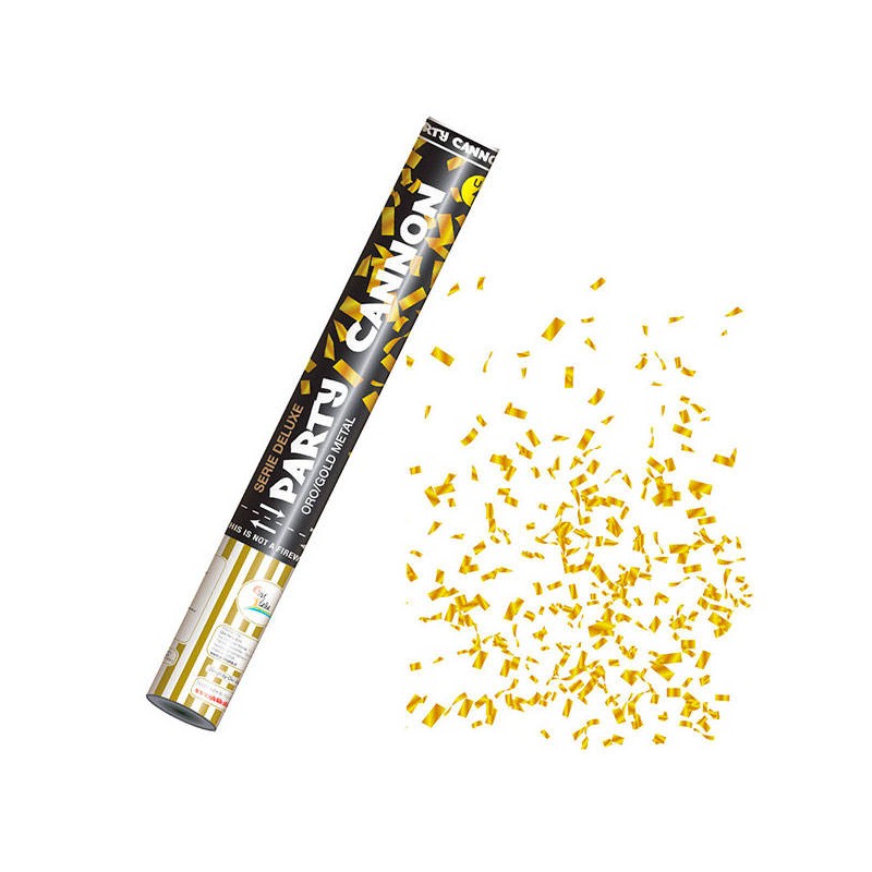 CANNONE SPARACORIANDOLI FOIL ORO 40cm