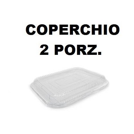 COPERCHIO TEGLIA READY 2 PORZIONI TRASPARENTE 5 PEZZI