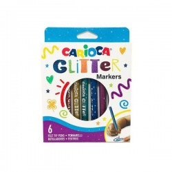 CARIOCA PENNARELLI GLITTER 6pz