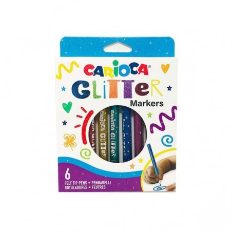 CARIOCA PENNARELLI GLITTER 6pz