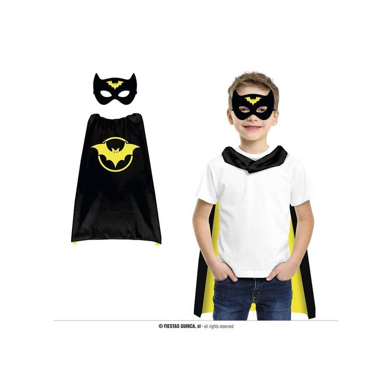 SET MANTELLO 70cm E MASCHERA PIPISTRELLO