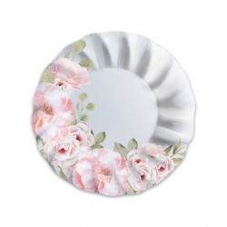 PIATTI CARTA FONDI ø24cm FLORAL 6pz