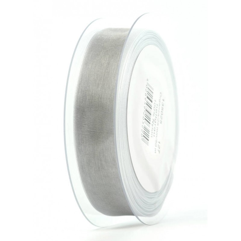 NASTRO ORGANZA mm25x50mt GRIGIO CHIARO