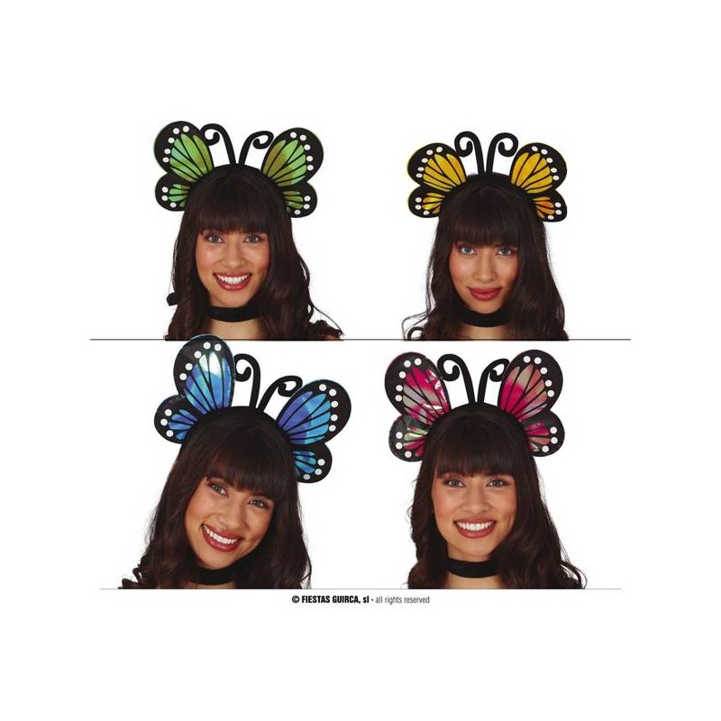 CERCHIETTO ALI DI FARFALLA COLORI ASSORTITI