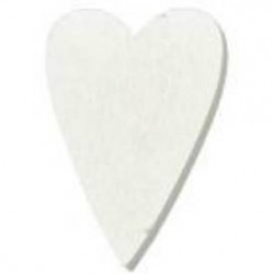 CUORE LEGNO 23mm WHITE 36pz