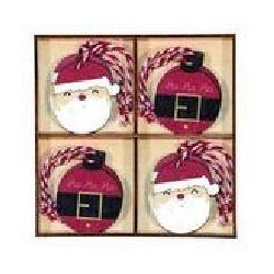 BOX APPENDINI IN LEGNO SANTA&BALLS 8 pz