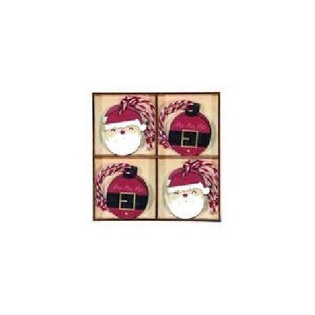 BOX APPENDINI IN LEGNO SANTA&BALLS 8 pz