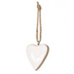 CUORE BIANCO C/APPENDINO 5cm