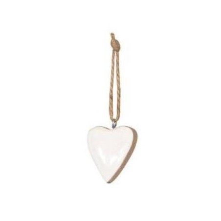 CUORE BIANCO C/APPENDINO 5cm