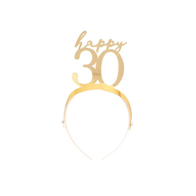 CERCHIETTO HAPPY 30 GOLD 4pz