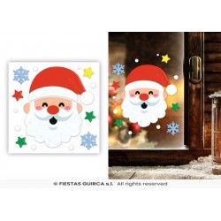 VETROFANIA DECO GEL BABBO NATALE 20x25cm