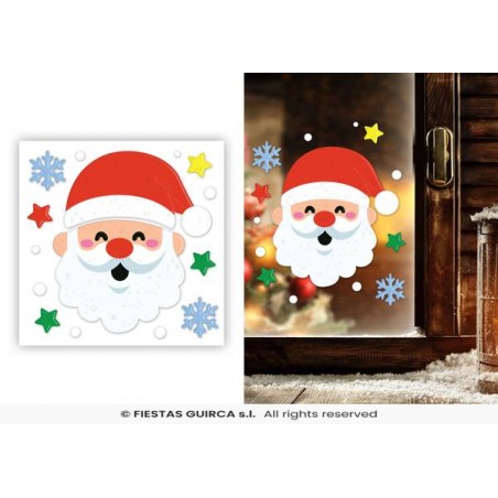 VETROFANIA DECO GEL BABBO NATALE 20x25cm