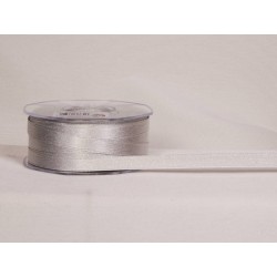 NASTRO DOPPIO RASO mm11x50mt COL.101 LAMÉ ARGENTO