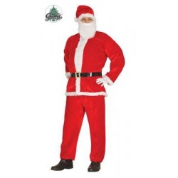 VESTITO BABBO NATALE EFFETTO VELLUTO TG.52/54