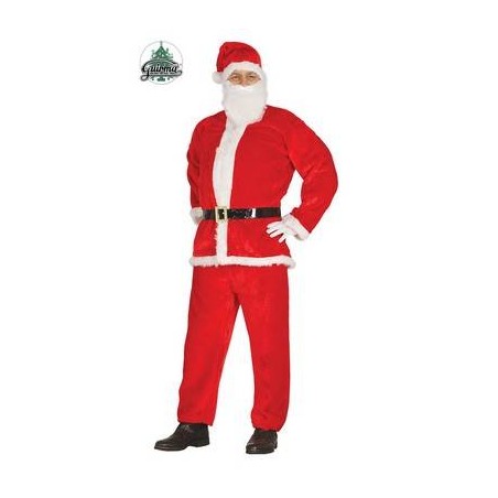 VESTITO BABBO NATALE EFFETTO VELLUTO TG.52/54