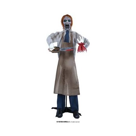 ZOMBIE MOTOSEGA 170cm CON LUCE SUONO MOVIMENTO