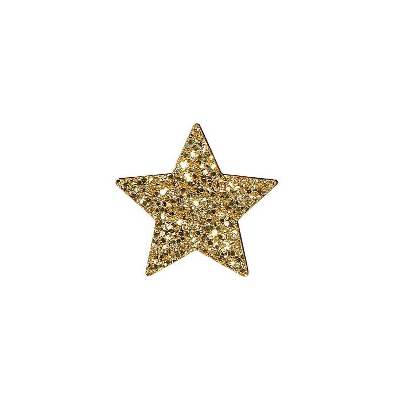 ADESIVO CHIUDIPACCO STAR GOLD 3xh2,5cm 36PZ