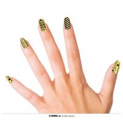 UNGHIE ADESIVE HAPY NEW YEAR ORO 12pz