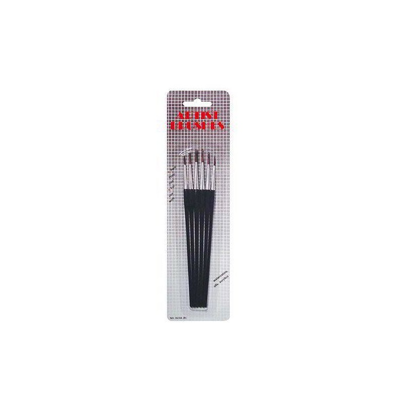 SET PENNELLI PELO DI PONY MANICO CORTO 6pz