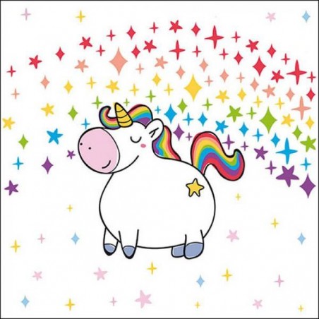 TOVAGLIOLI 33x33 UNICORNO POLLY 20pz