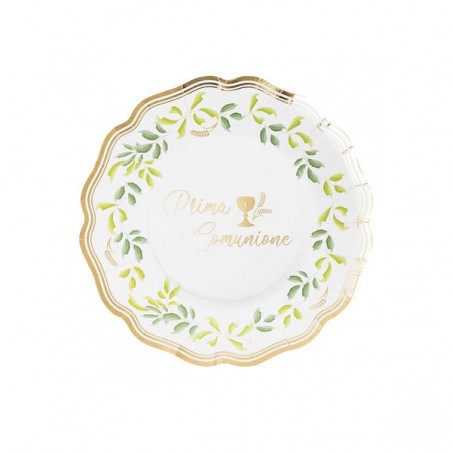 PIATTI NEW LIBERTY PRIMA COMUNIONE 21cm 8pz