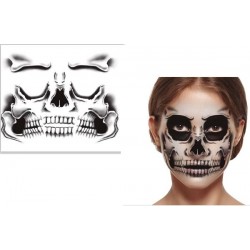 TATUAGGIO SCHELETRO VISO