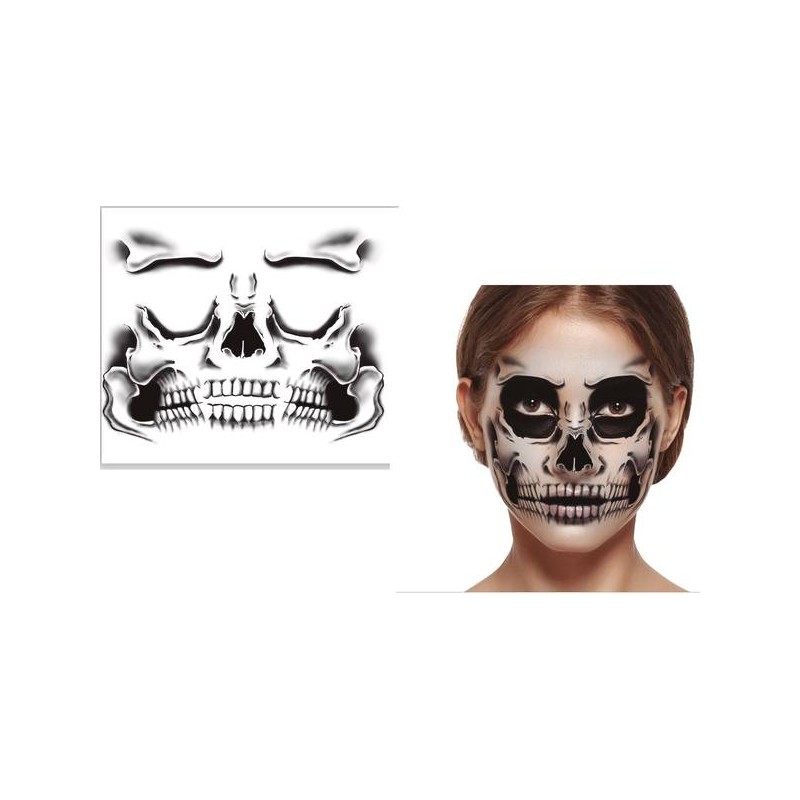 TATUAGGIO SCHELETRO VISO