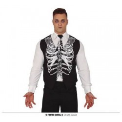 SET GILET E CRAVATTA SCHELETRO