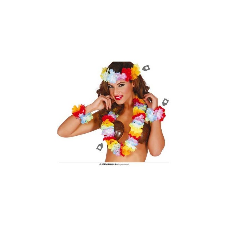 SET HAWAIANO MULTICOLORE EXTRA