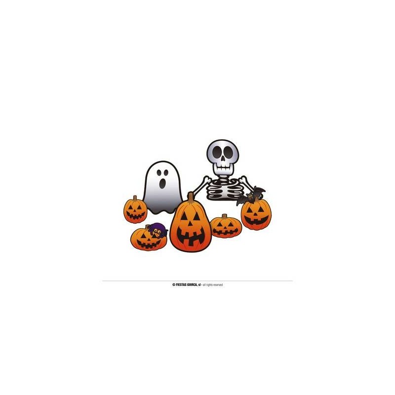 STICKERS DECORAZIONE HALLOWEEN 7pz