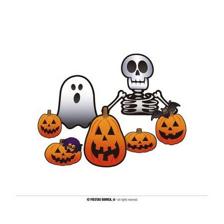 STICKERS DECORAZIONE HALLOWEEN 7pz