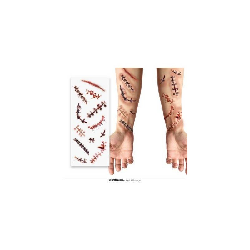 TATUAGGIO CICATRICE 30x13cm