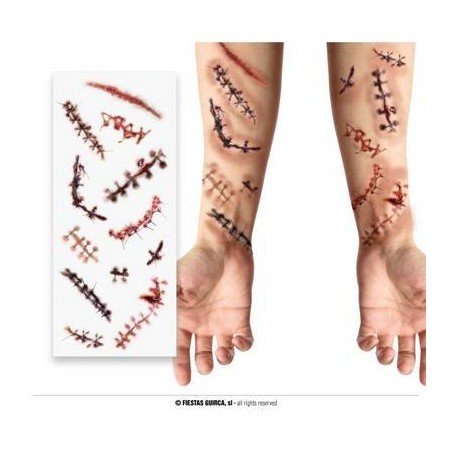 TATUAGGIO CICATRICE 30x13cm