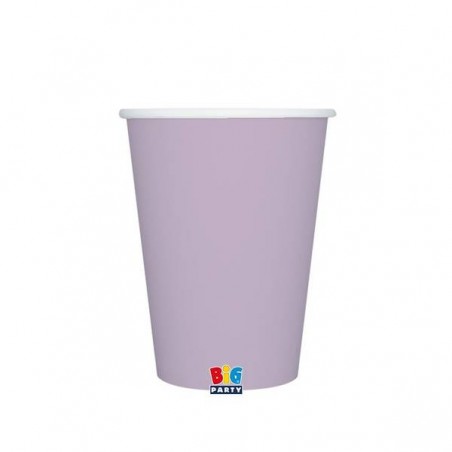 BICCHIERI 200cc ECOLOR BIODEGRADABILI LILLA 25pz
