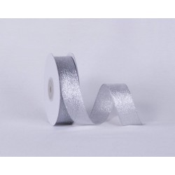 NASTRO RASETTO O/A mm25x25mt COL.101 ARGENTO