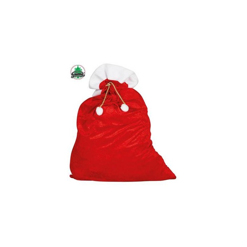 SACCO VELLUTO BABBO NATALE CORDINI ORO 60x95cm