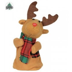 RENNA CHE BALLA CON MUSICA E SUONO 20cm