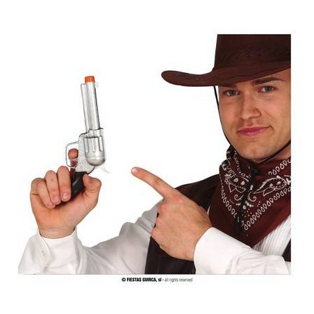 PISTOLA COWBOY ARGENTO 24cm