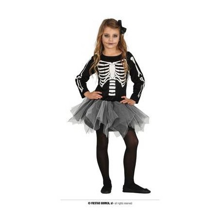 SCHELETRO TUTU BAMBINA 3-4 anni