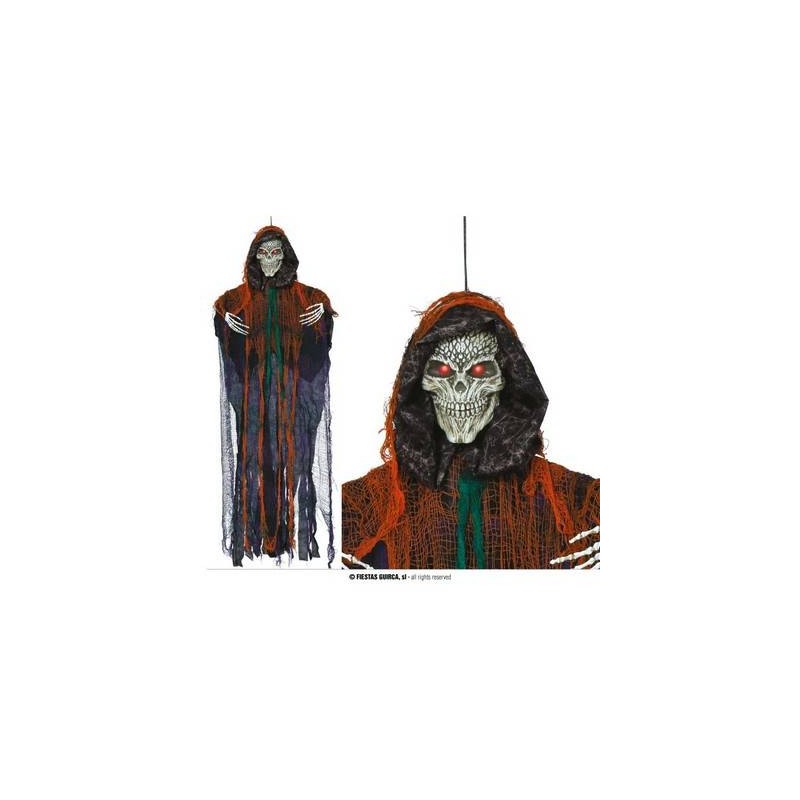 SCHELETRO DA APPENDERE CON LUCE, SUONO E MOVIMENTO