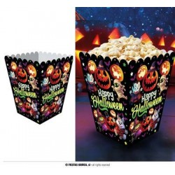 SACCHETTO POPCORN CARTA 18X10,5cm  MOSTRI 6pz
