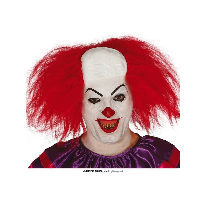 PARRUCCA CLOWN ROSSA CON PELATA
